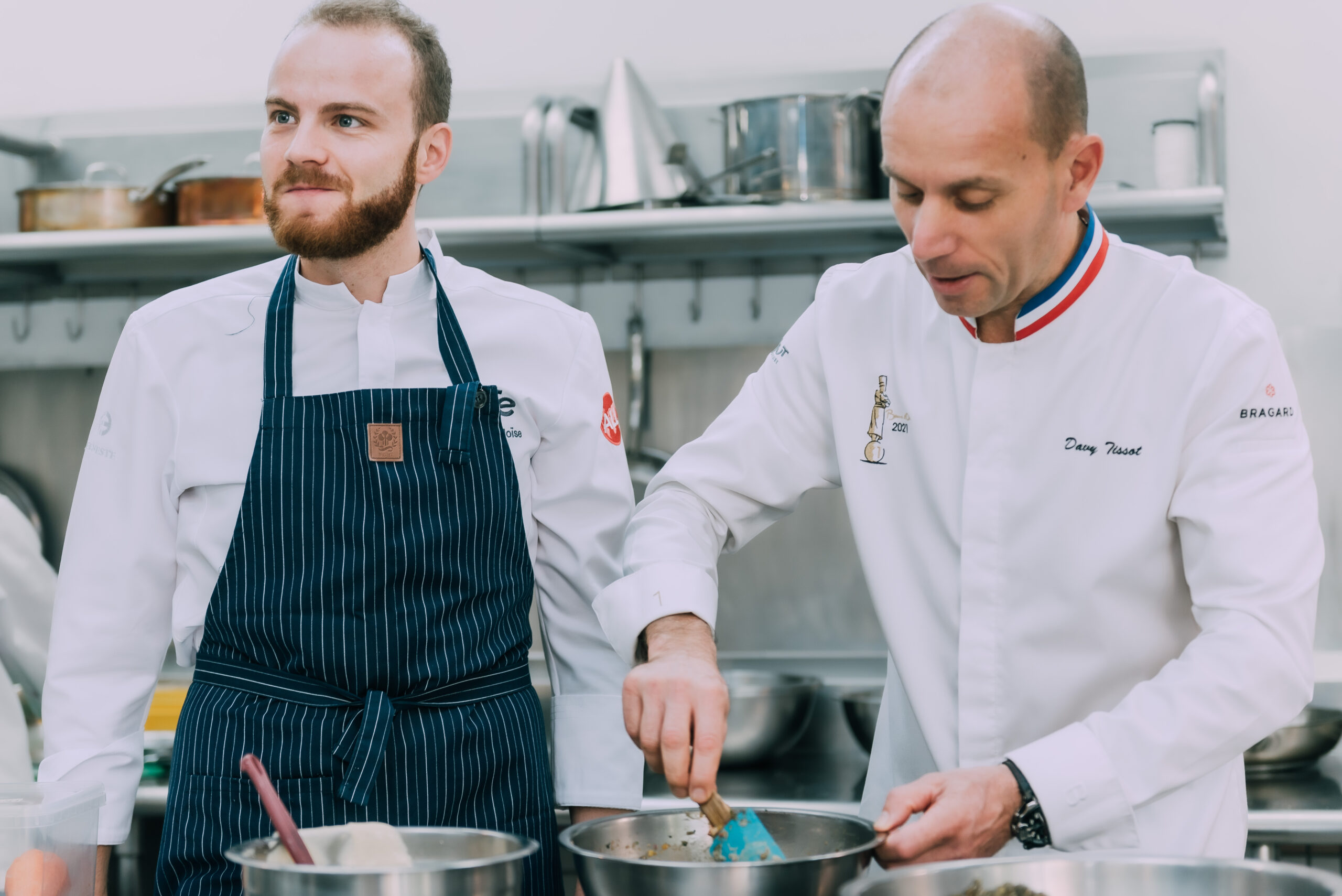 Chef Tissot cooking